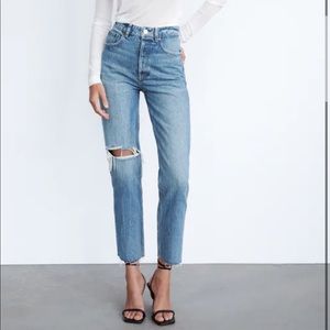 Zara size 2 straight jeans